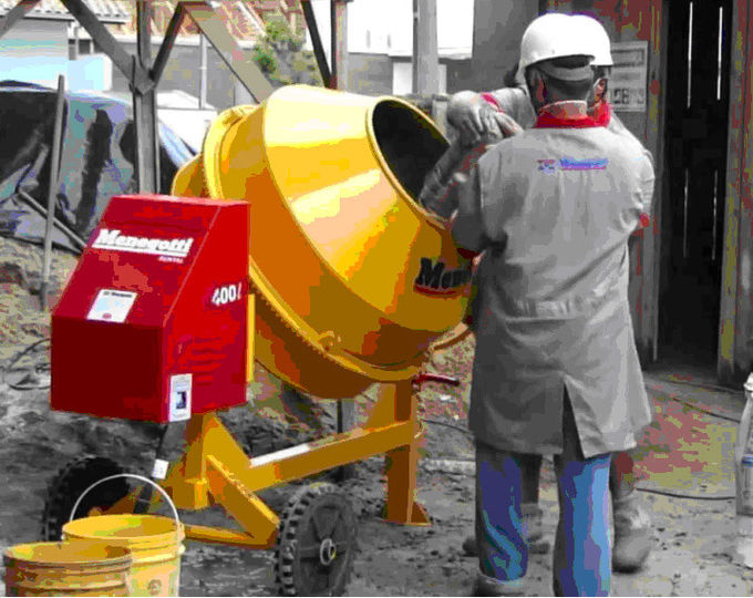 Non - Shoveling Hand Held Cement Mixer Outline Dimension 1500*340*250MM