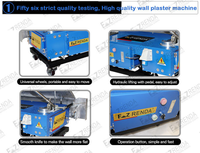 100kg Single Phase Cement Plastering Machine , Mortar Spraying Machine For Construction